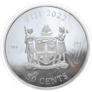 Fidżi, 50 Centów, 2022r., Samuraj
