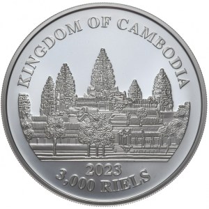 Cambodia, 3000 Rieli, 2023, Pantera