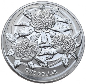 Australia, $1, 2022, Waratah