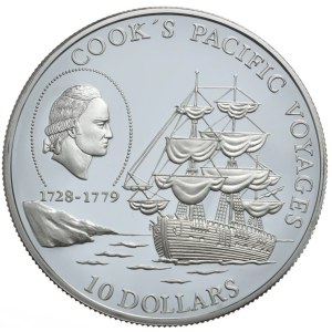 Niue, 10 Dolarów, 1992r., Cook