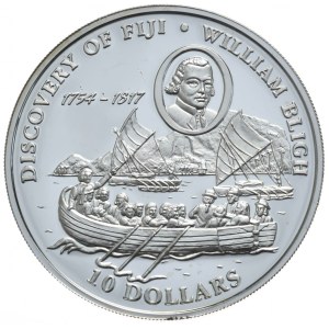 Fidżi, 10 Dolarów, 1993r.,Bligh