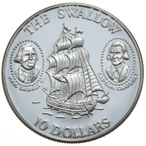 Wyspy Salomona, 10 Dolarów, 1994r. Swallow