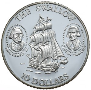 Solomon Islands, $10, 1994. Swallow