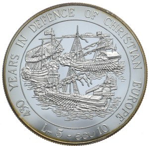 Malta, 5 Lira, 1993.
