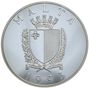 Malta, 5 Lira, 1993,