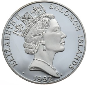 Solomon Islands, $10, 1992, Crocodile