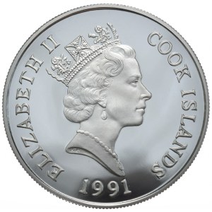Wyspy Cooka, 50 Dolarów, 1991r., Lew