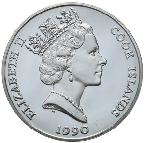 Cook Islands, $50, 1990, Lynx