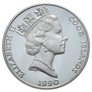 Wyspy Cooka, 50 Dolarów, 1990r., Antylopa ind.