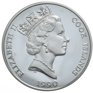 Wyspy Cooka, 50 Dolarów, 1990r., Szympans