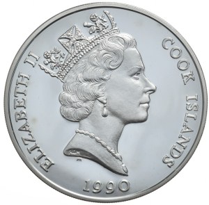 Cook Islands, $50, 1990, Chimpanzee