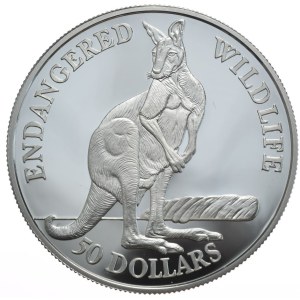 Wyspy Cooka, 50 Dolarów, 1991r., Kangur