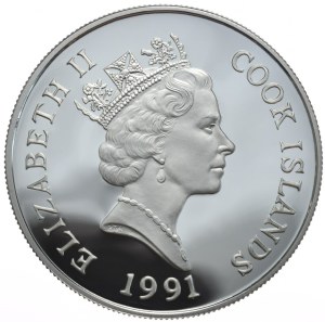 Cook Islands, $50, 1991, Kangaroo