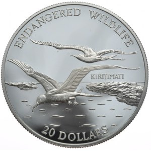 Kiribati, 20 Dolarów, 1992r., Albatros