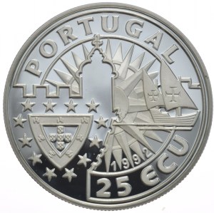 Portugal, 25 Ecu, 1992, Joao II