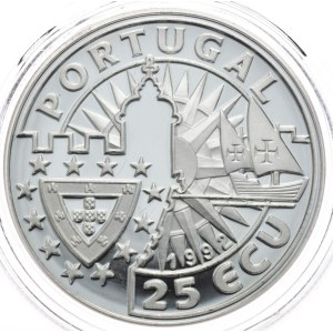Portugalia, 25 Ecu, 1992r., Joao II