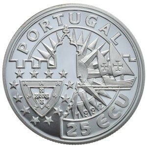 Portugalia, 25 Ecu, 1992r., Joao II
