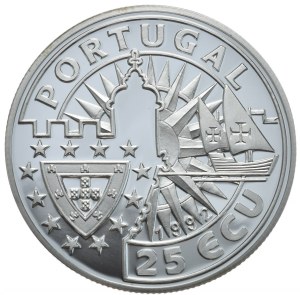 Portugal, 25 Ecu, 1992, Joao II