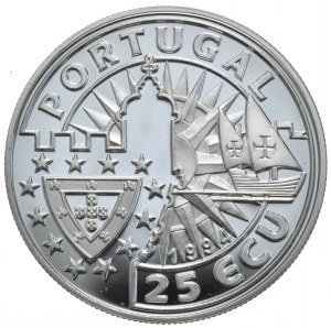 Portugal, 25 Ecu, 1994. Manuel I