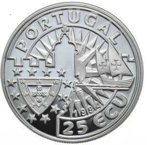 Portugal, 25 Ecu, 1994. Manuel I