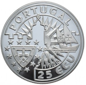 Portugal, 25 Ecu, 1995, Vasco da Gama