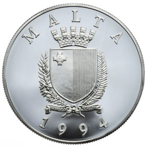 Malta, 5 Lirów, 1994r., Valletta