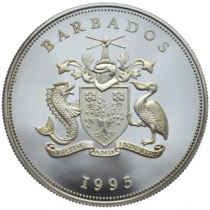 Barbados, 5 Dolarów, 1995r., Osada