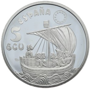 Spain, 5 Ecu, 1996. 1oz.