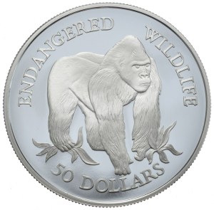 Cook Islands, $50, 1992, Gorilla