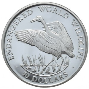 Wyspy Cooka, 50 Dolarów, 1990r., Żuraw