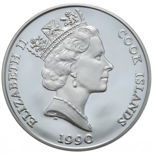 Wyspy Cooka, 50 Dolarów, 1990r., Żubr