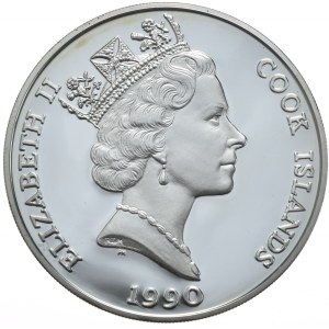 Wyspy Cooka, 50 Dolarów, 1990r., Gazele
