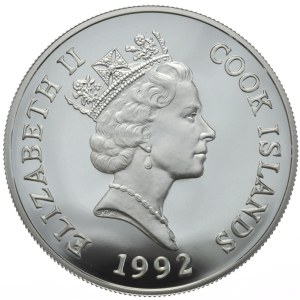 Wyspy Cooka, 50 Dolarów, 1992r., Motyl