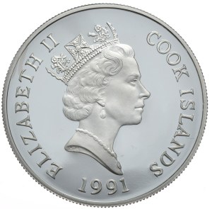 Cook Islands, $50, 1991, Penguins