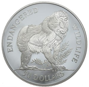 Cook Islands, $50, 1992, Mandril