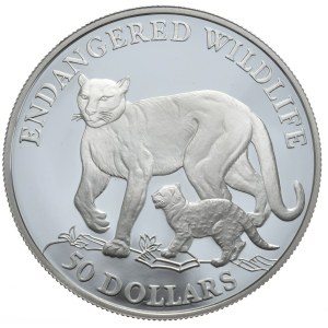Wyspy Cooka, 50 Dolarów, 1991r., Koguar