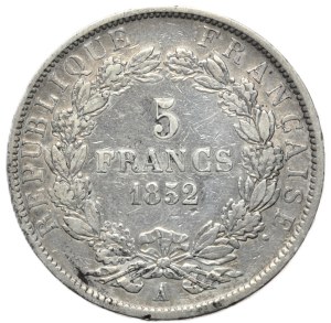 France, 5 Francs, 1852.