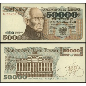 Poland, 50,000 zloty, 1.12.1989