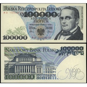Polska, 100.000 złotych, 1.02.1990