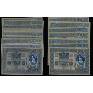 Austria, set: 20 x 1,000 crowns, 2.01.1902 (1919)