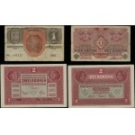 set of various banknotes, set of 11 Austrian-Hungarian banknotes, 1912-1969