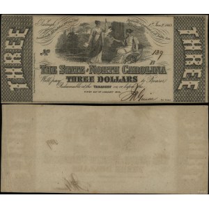 Stany Zjednoczone Ameryki (USA), 3 dolary, 1.01.1863
