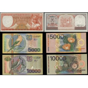 Surinam, zestaw 3 banknotów, 1963-2000