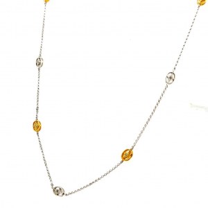 18K GOLD HALSKETTE MIT DIAMANTEN - PND30405