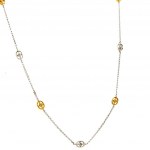 18K GOLD CHOKER NECKLACE WITH DIAMONDS - PND30405