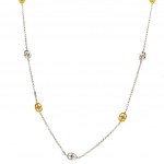 18K GOLD HALSKETTE MIT DIAMANTEN - PND30405