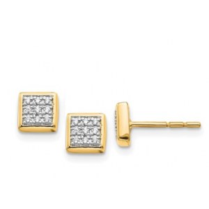 EARRINGS IN GOLD 0.90 GR WITH DIAMONDS CLER42586-010 LAB