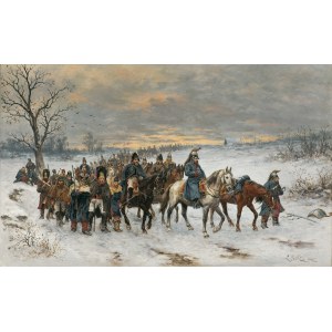 Ludwik Gędłek, 1812 - THE RETURN OF THE GREAT ARMY FROM MOSCOW