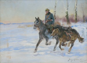 Kossak Jerzy, PATROL. UŁAN Z LUZAKIEM, 1935