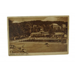 KRYNICA Słoneczne kąpiele i plaża , obieg 13.VI.1935r.